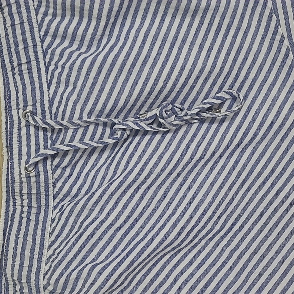 Ralph Lauren Asymmetrical Blue and White Skirt Size 10 - Picture 2 of 5